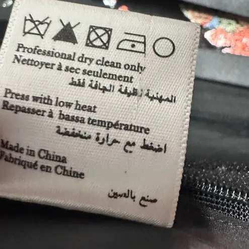 Marchesa Notte Butterfly Murmuring Apliqué Gown Deep V