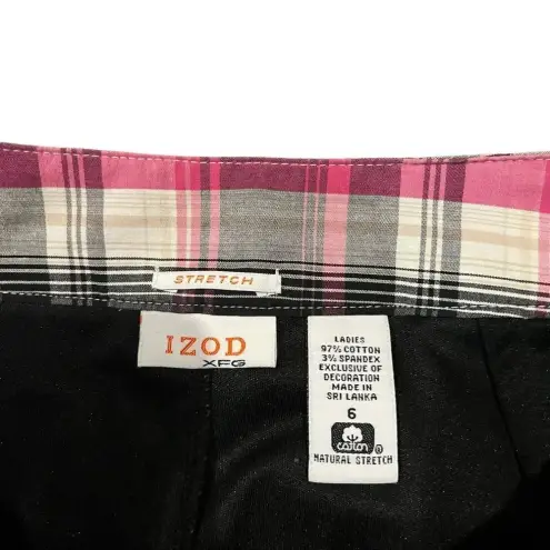 IZOD Women’s XGF Plaid Golf Skirt Skort Size 6