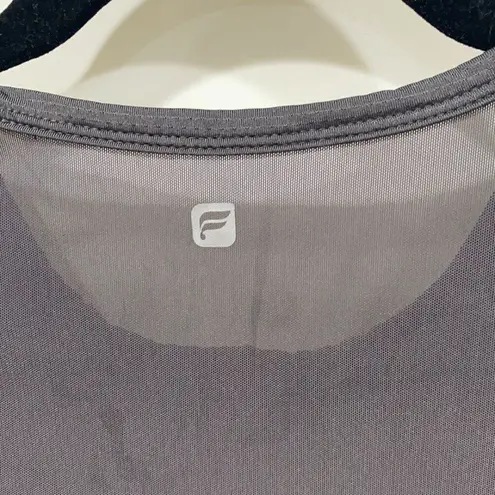 Fabletics  Women’s Grey Mesh Trisha Sleeveless Muscle Workout Athletic Wear Sz S