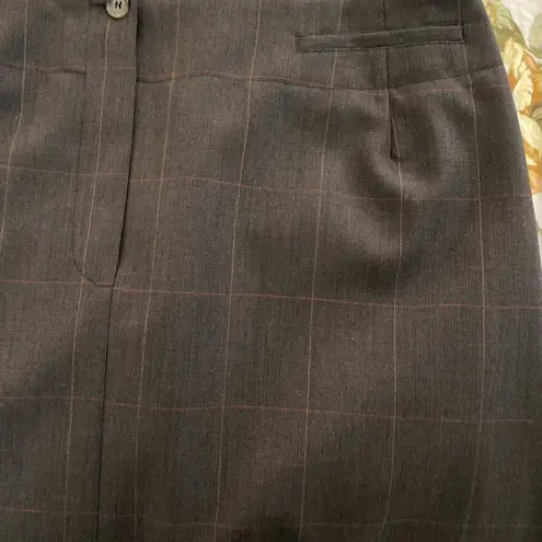 Harvé Benard Harve Benard Gray Midi Pencil Skirt for Work