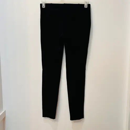 Ralph Lauren Lauren  PANELED FAUX-LEATHER LEGGINGS in BLACK sz 2.