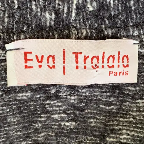 Eva Tralala Paris Charcoal Knit Cardigan – Size 2 Black