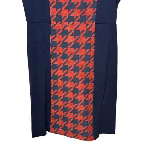 Hutch Anthropologie Women Sheath Dress Houndstooth Career Short Sleeve Size 4