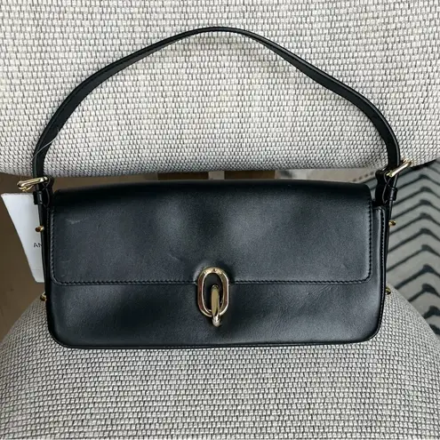 ANINE BING NWT Cleo Leather Classic Shoulder Bag Purse in Black