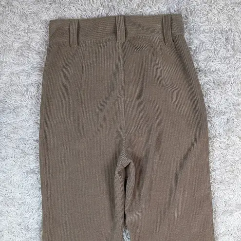Petal and Pup High Waisted Pleated Corduroy Pants Tan Size 4
