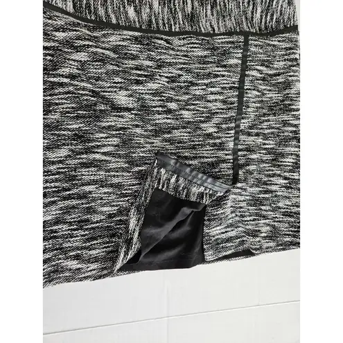 White House | Black Market  Tweed Wrap Career Skirt Faux Leather Trim Size 10