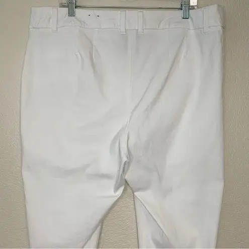 Lane Bryant  White Stretch Capri Pants