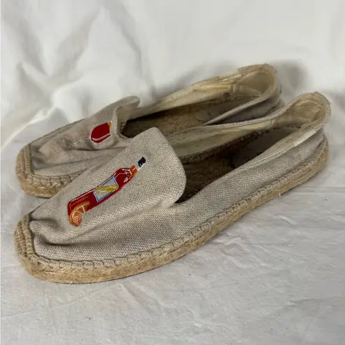 Soludos Embroidered Canvas Aperol Spritz Espadrille Flats 8