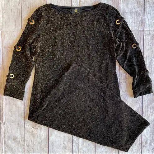 JM Collection Gold and black sparkle dress New Year’s Eve! XS Brand New