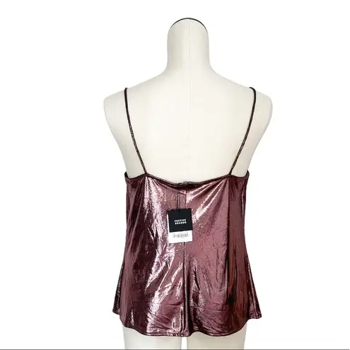ZARA NWT  Silky Cami  Tank Top Metallic Holiday Festive