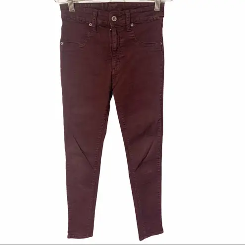 LF  Carmar Size 26 Burgundy Womens Skinny Jeans