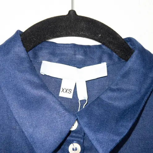 Hill House NWT Navy The Lily Linen Dress Size XXS
