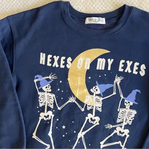 Wound Up  Hexes On My Exes Crewneck Sweatshirt - Image 2