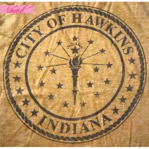 Netflix Stranger Things Hawkins Indiana Next Level Apparel Burnout Slub Tank XS