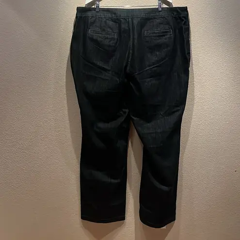 New Avenue Women’s Black Jeans with shimmer Size 26 Tall NWT