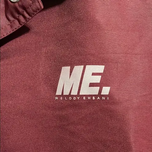 Melody Ehsani 💖 Melody Eh$ani x LA BeautyCon Oversized Maroon Fingerprint Coach's Jacket