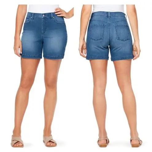 Gloria Vanderbilt NWT  Womens Amanda Shorts, La Brea High Rise Slimming Size 16