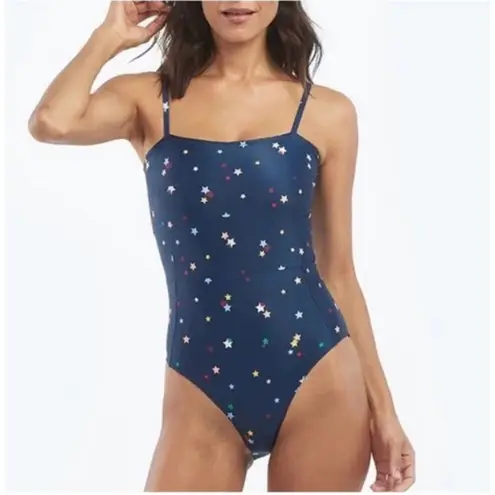 Summersalt Oasis Navy Stars Swim Bathing Suit Womens Size 4 Blue