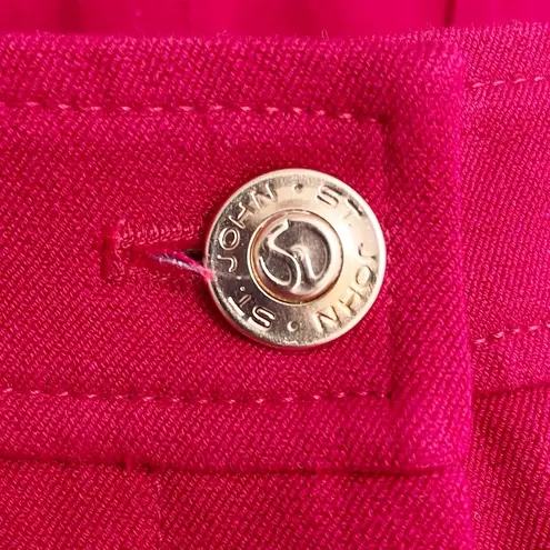 St. John Vintage Sport Pants Red Straight Leg Stretch Trouser Women’s Size 2