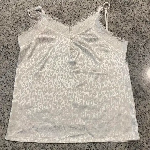 white cheetah slip cami