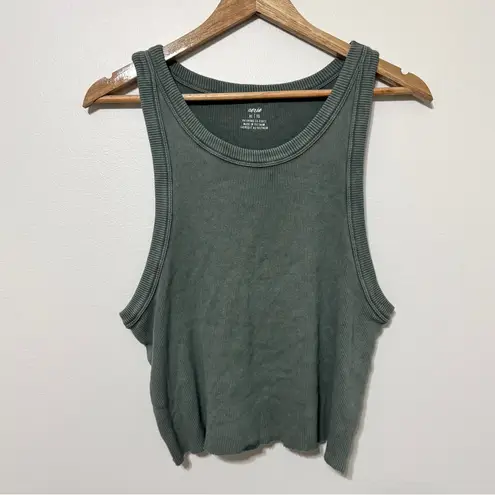 Aerie  Free Spirit Ribbed Tank Top Size XL Green