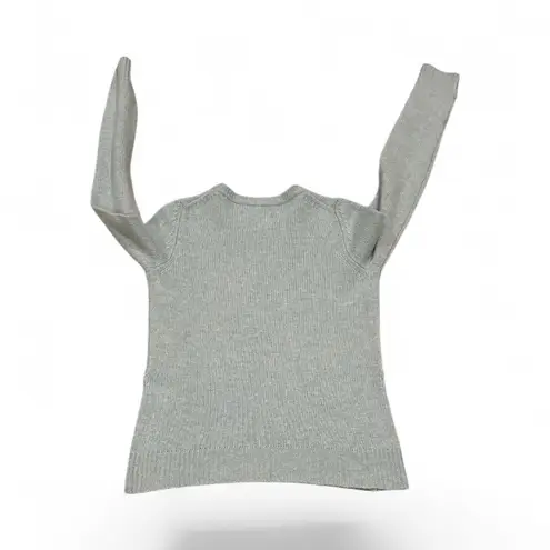 Zadig & Voltaire CASHMERE LIGHT BLUE LONG SLEEVE ROUND CREW NECK SWEATER XS