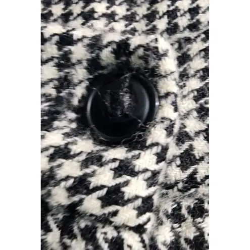 Montaldo's Houndstooth Pattern High Waist Pleated Trousers Black White sixe Size 26