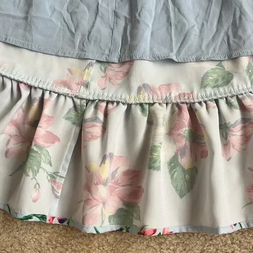 Majorelle NWOT Revolve Misty Floral Light Blue Paradise Mini Dress Small