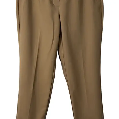 Nine West  Womens Dress Pants Size 14 Beige Hook and Eye Pockets Straight Leg