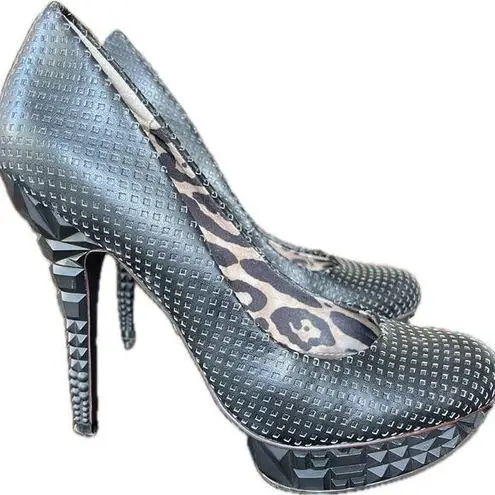 Rachel Roy Kalyssa Platform Heels Facetted Sole 5” High Heel Shoes, Size 8M