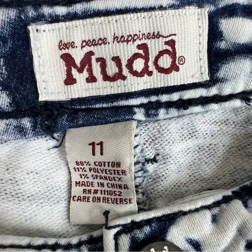 Mudd  Size 11 Cropped Acid Washed Jeans 5 Pockets Distressed Belt Loops Y… - Image 9