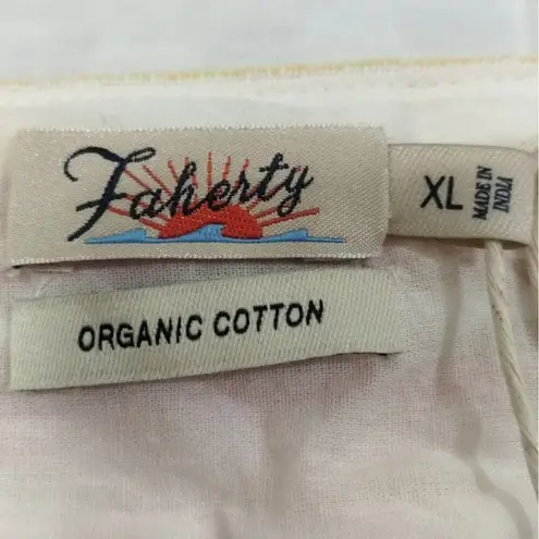 Faherty Women's White Striped Dress/Knee Length SzXL SKU 3610