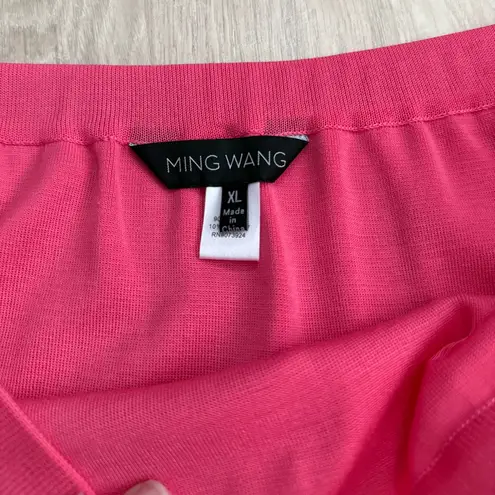 Ming Wang NWT  Knits Pull On Skirt in Blossom Pink | XL thumbnail 5