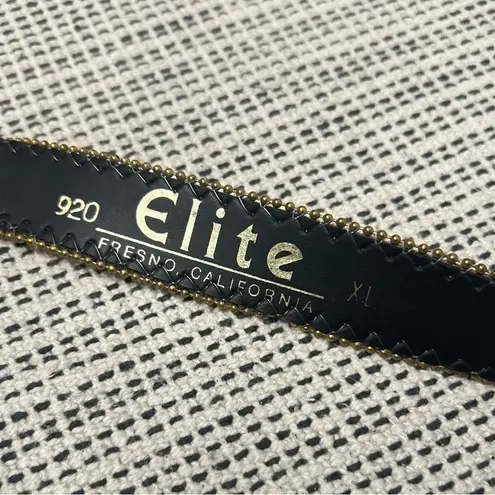 Elite Vintage sparkle glitter metallic silver gold belt 36” long