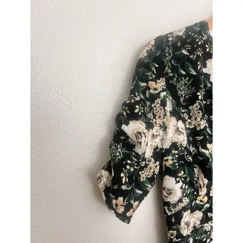 ASTR The Label Button Front Midi Dress Floral V