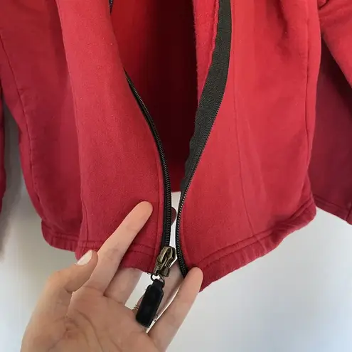 Silver for Her Big Sky Montana Red Jacket Size L full zip casual fleece jumper Size L