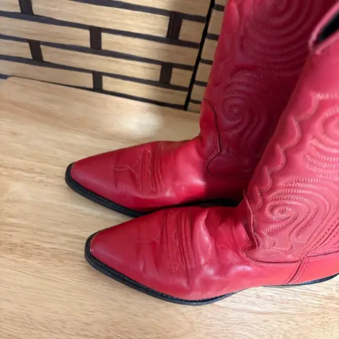 Vittorio Ricci Red Western Cowgirl Boots Size 5