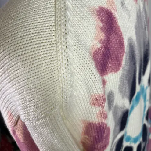 Sun Stone Womens Cardigan Sweater Medium Open Front Tie Dye Knit Cotton Clean - Image 9