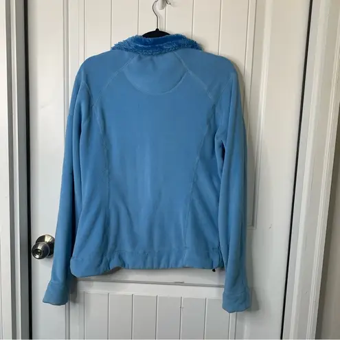 Mountain Hardwear Mountain Hardware blue fleece zip up jacket size medium women’s