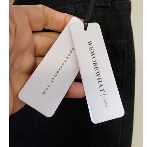 We Wore What The Danielle Crystal Straight Jeans Black 26 NEW FLAWED