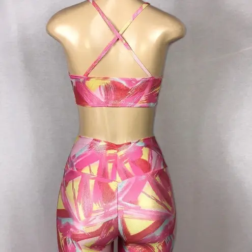 Zuliana Designer Activewear Two Piece Set Made In USA NWT Pink