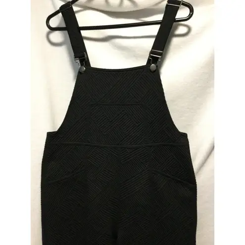 Allie Rose BlackQuiltedTexture JumpsuitOveralls Career Casual size S new no tags