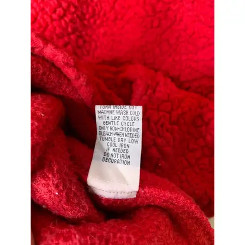 Chance or Fate Women Size S Sweatshirt Fleece Pug Reindeer Red Christmas Sequin