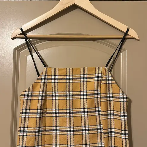 Urban Outfitters  Yellow Plaid Dress Small