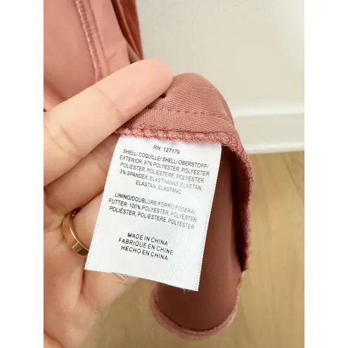 Jenny Yoo  Collection Rust Orange V Neck Velvet Bridesmaid Dress US 14