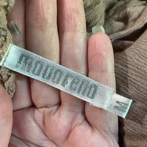 Monoreno Dusty Pink Sleeveless Duster Crochet Back