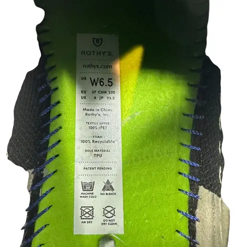 Rothy's Rothy’s The Original Slip On Solid Black Knit Washable Sneakers Shoes Size 6.5