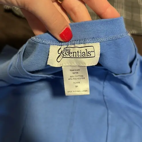 VTG ESSENTIALS BLUE BASIC TEE SHIRT DRESS SUMMER