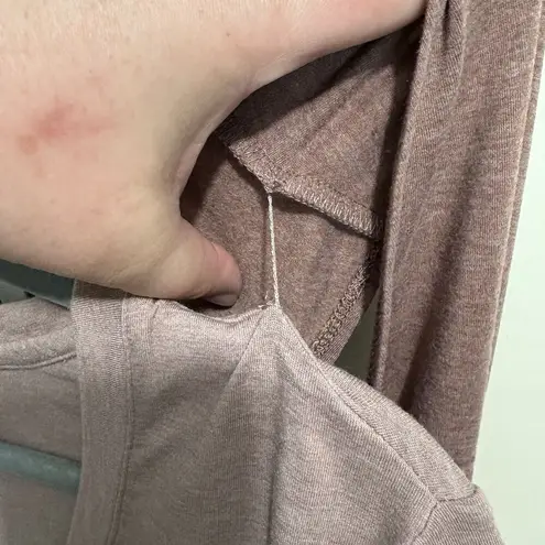 LOGO By Lori Goldstein XL Duster Vest w/T-Shirt Set Tan Brown Layered Oversized