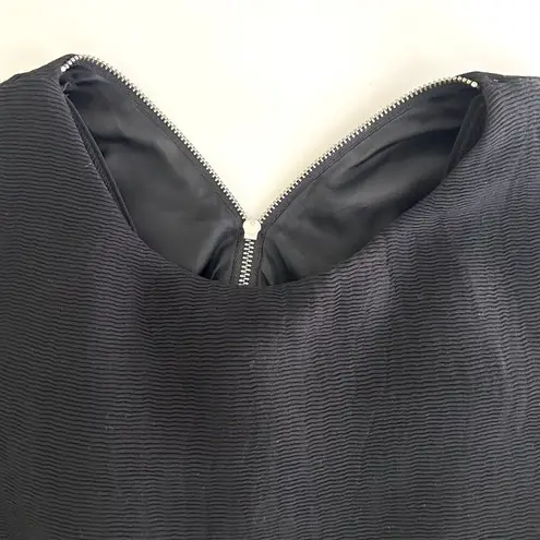 Maje Rituel Mini Mesh-Paneled Dress in Black Size 2